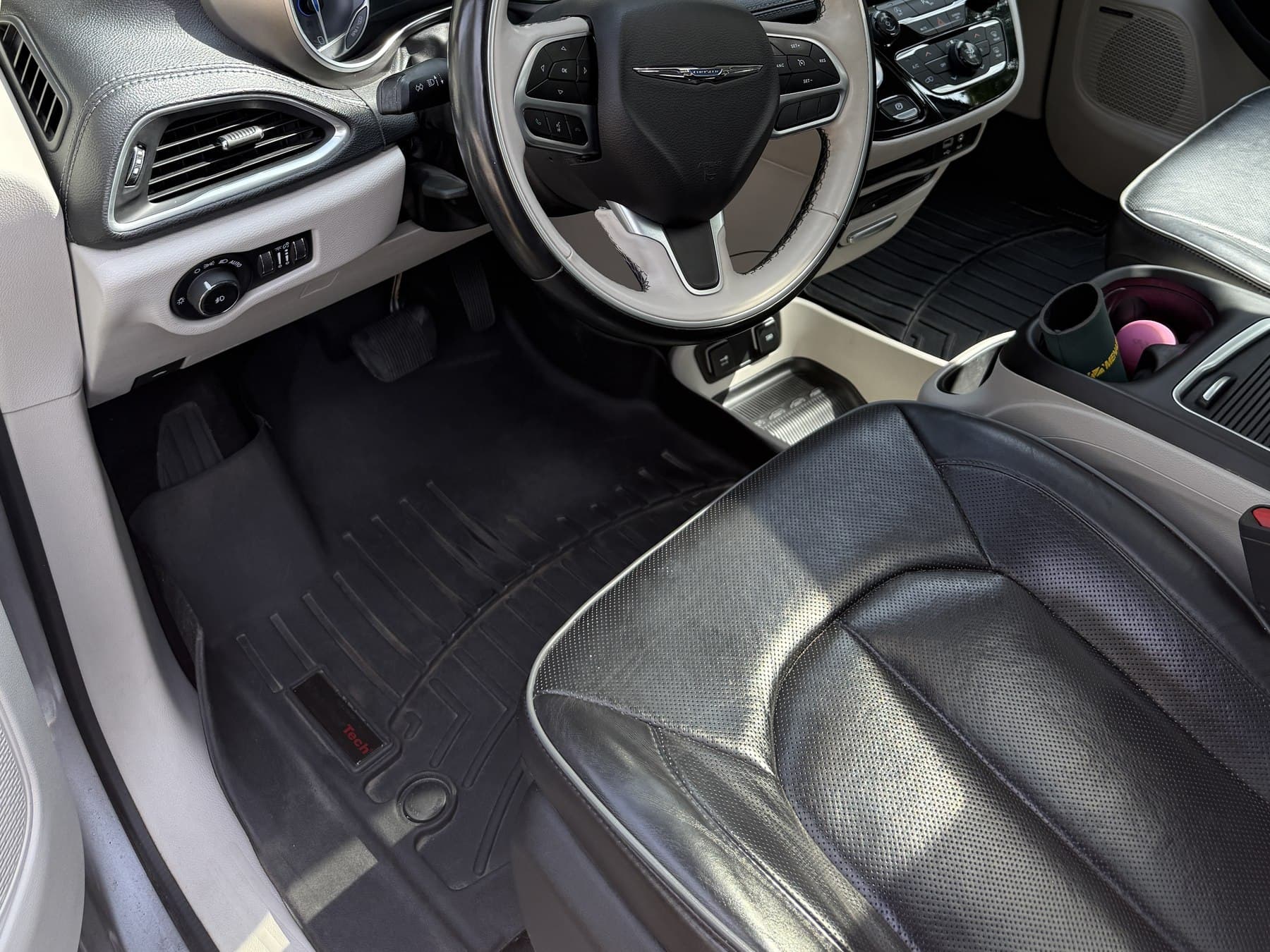 The same van interior after a full mobile detail, spotless and refreshed